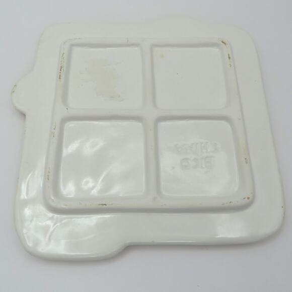 BICO Snowman Ceramic Trivet Holiday Kitchen Decor Gingerbread Cookie Design 6” - Picture 8 of 10